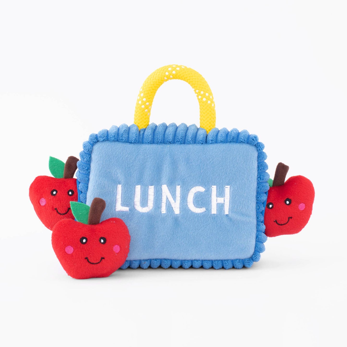 Zippy Burrow® - Lunchbox with Apples - Plush Dog Toy