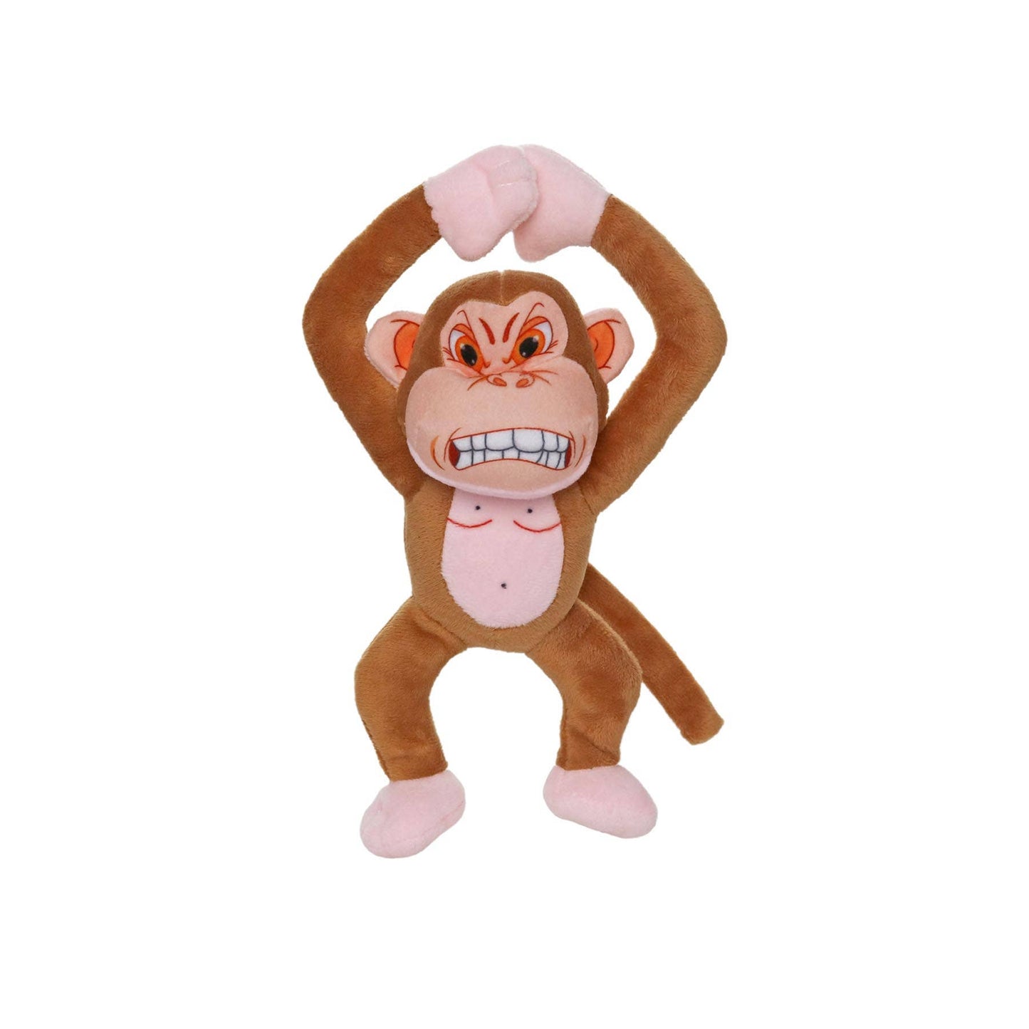 Mighty Jr Angry Animals Monkey, Plush, Squeaky Dog Toy