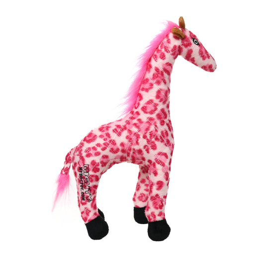 Mighty Safari Pink Giraffe, Plush, Squeaky Dog Toy