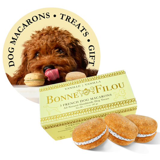 3-ct Vanilla Macaron Dog Treats Gift