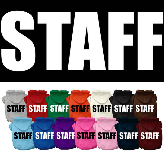 Staff Costume Screen Print Dog Hoodie