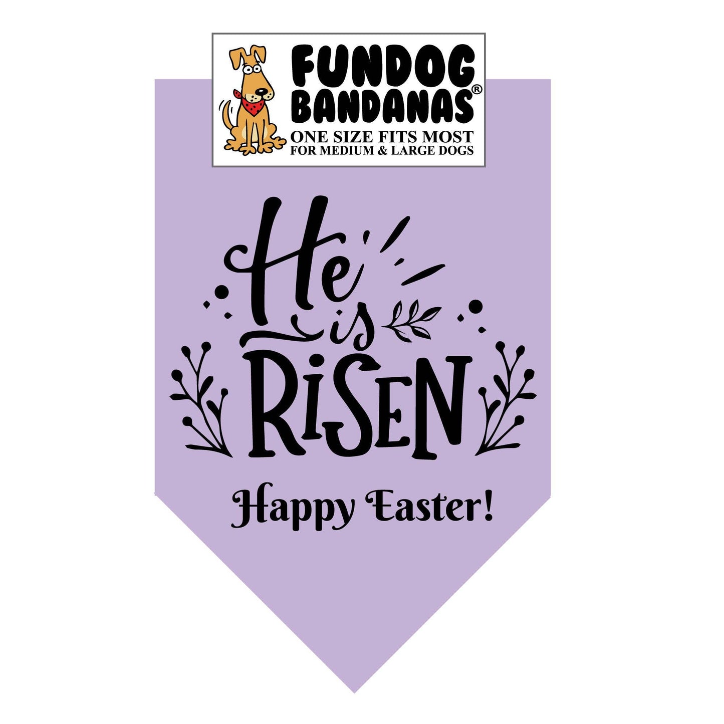 "He is Risen" Easter Dog Bandana