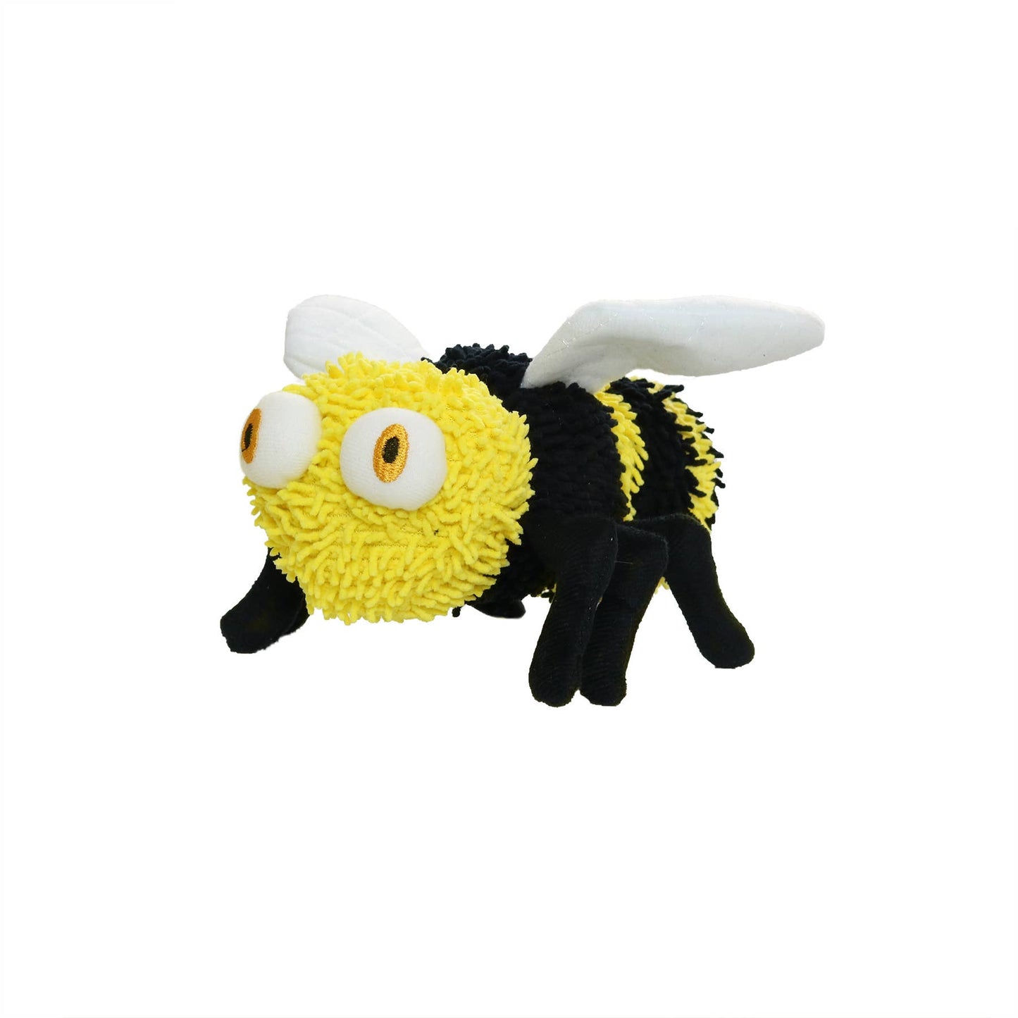 Mighty Microfiber Ball Med Bee, Durable, Squeaky Dog Toy