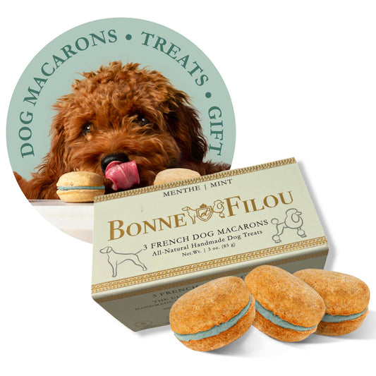 3-ct Birthday Cake Macaron Dog Treats Gift