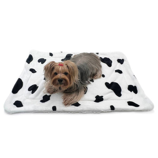 Double Layered Ultra Thick Plush Moo Cow Blanket